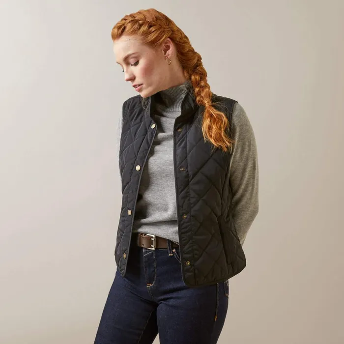 Woodside Vest Black Women Ariat Jackets and Vests