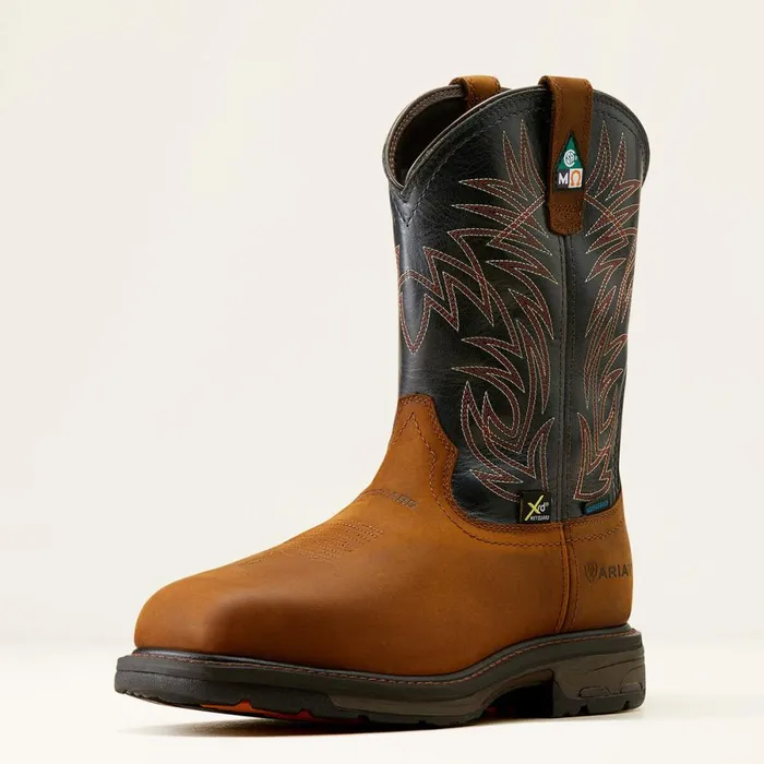 WorkHog MetGuard CSA Waterproof Composite Toe Work Boot Dark Coppermidnight Blue Men Ariat Work Boots