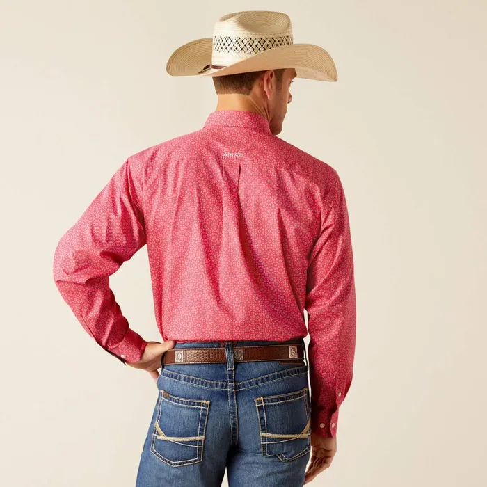 Wrinkle Free Brennan Classic Fit Shirt Pink Men Ariat Button Down Shirts Wrinkle Free Brennan Classic Fit Shirt Pink Men Ariat Button Down Shirts