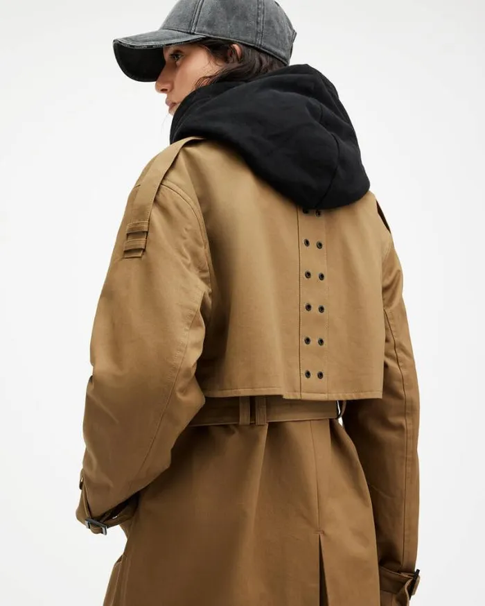 Wyatt Relaxed Fit Belted Trench Coat Brown Women AllSaints Jackets and Coats Wyatt Relaxed Fit Belted Trench Coat Brown Women AllSaints Jackets and Coats
