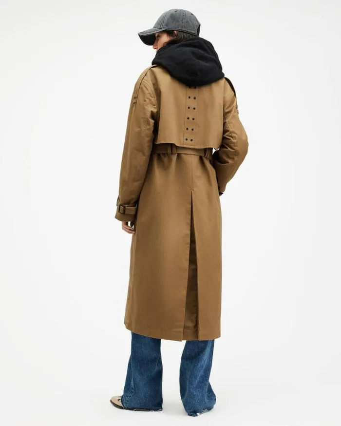 Wyatt Relaxed Fit Belted Trench Coat Brown Women AllSaints Jackets and Coats Wyatt Relaxed Fit Belted Trench Coat Brown Women AllSaints Jackets and Coats