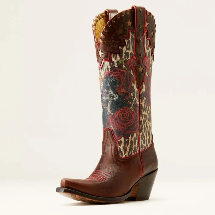 X Toe Rodeo Quincy Western Boot Deep Mahoganyride Senorita Ride Women Ariat Dress and Fashion Boots