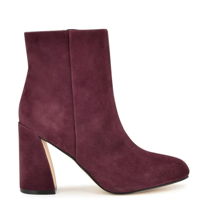 Yast Dress Booties Dark Red Women Nine West Boots and Booties