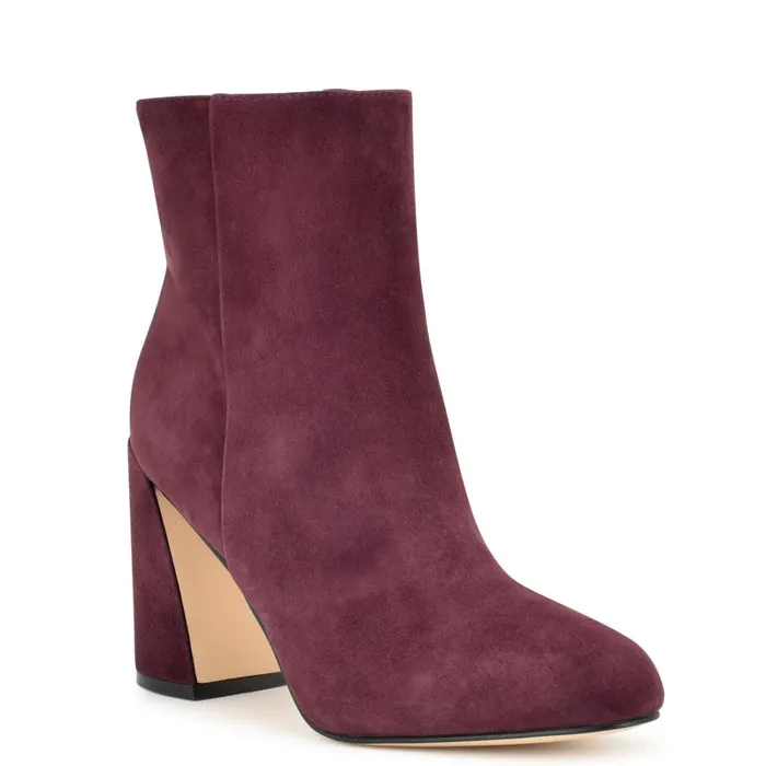 Yast Dress Booties Dark Red Women Nine West Boots and Booties