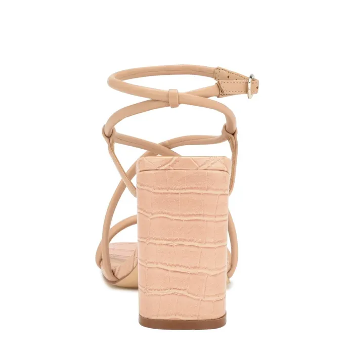 Yeera Strappy Heeled Sandals Warm Blush Women Nine West Sandals Yeera Strappy Heeled Sandals Warm Blush Women Nine West Sandals
