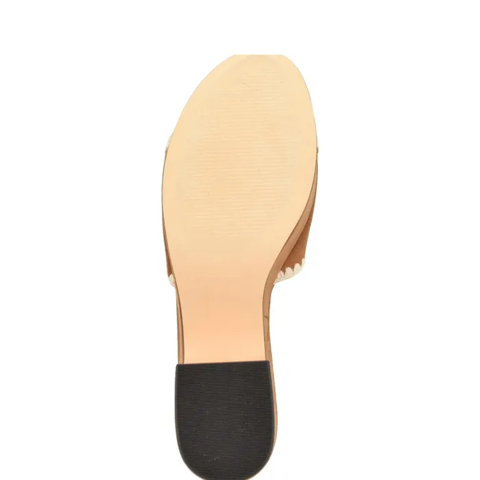 Yickie Platform Slide Sandals Brown Women Nine West Heeled Yickie Platform Slide Sandals Brown Women Nine West Heeled
