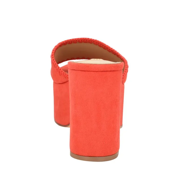 Yickie Platform Slide Sandals Red Women Nine West Casual Yickie Platform Slide Sandals Red Women Nine West Casual
