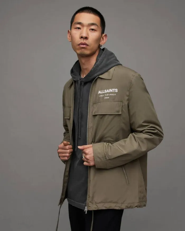 Zito Underground Jacket Light Khaki Men AllSaints Jackets and Coats